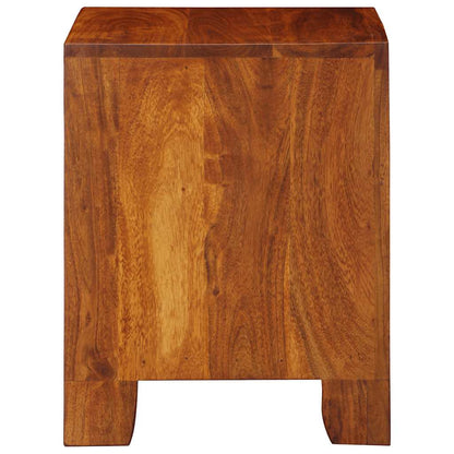 Comodino 40x35x45 cm in Legno Massello di Acacia - homemem39