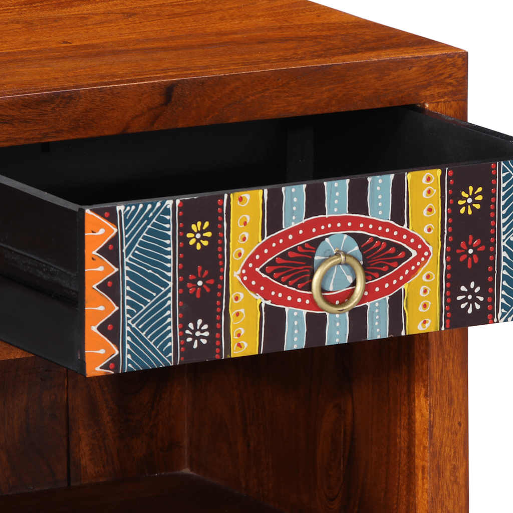 Comodini 2 pz 40x35x45 cm in Legno Massello di Acacia - homemem39