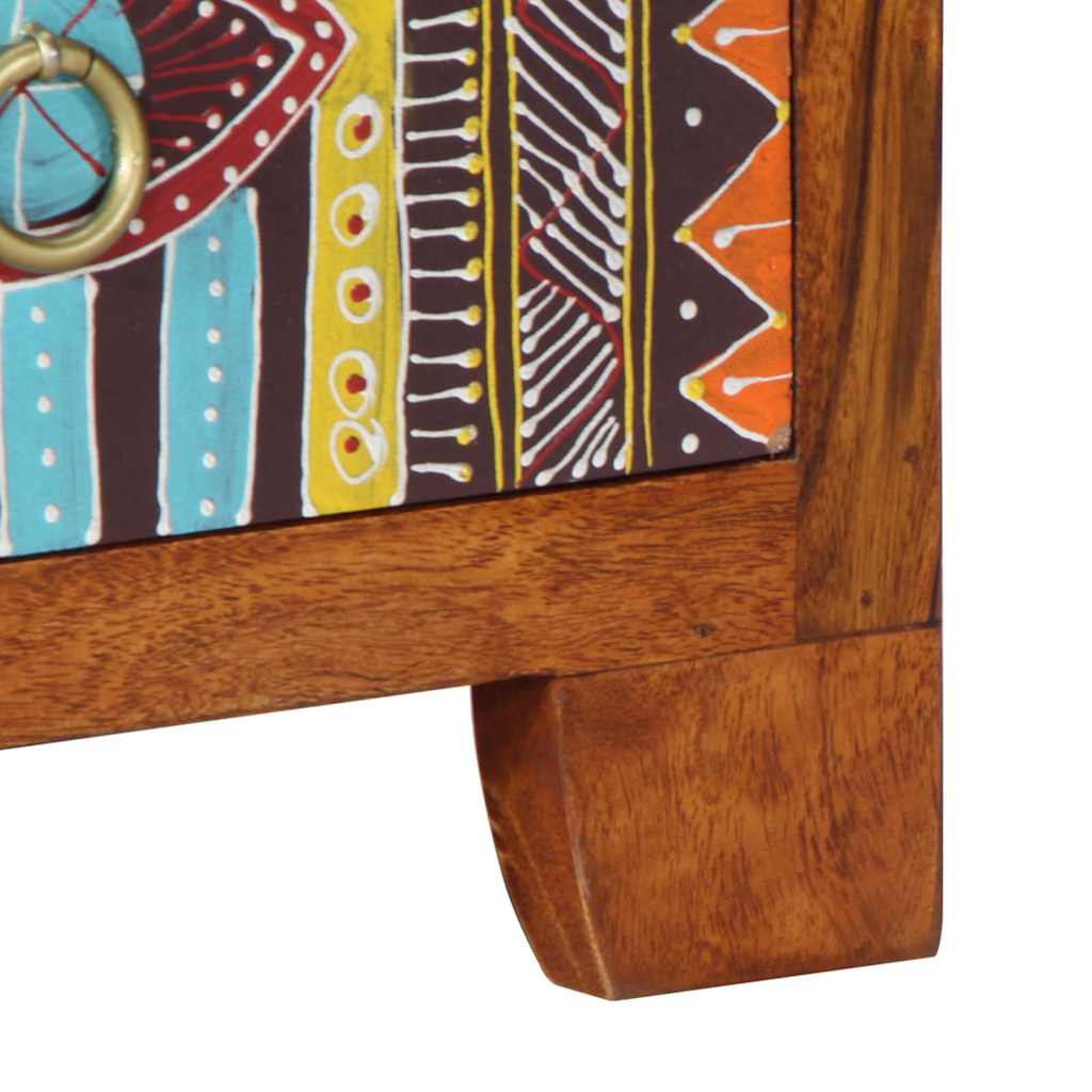 Comodini 2 pz 35x35x45 cm in Legno Massello di Acacia | homemem39