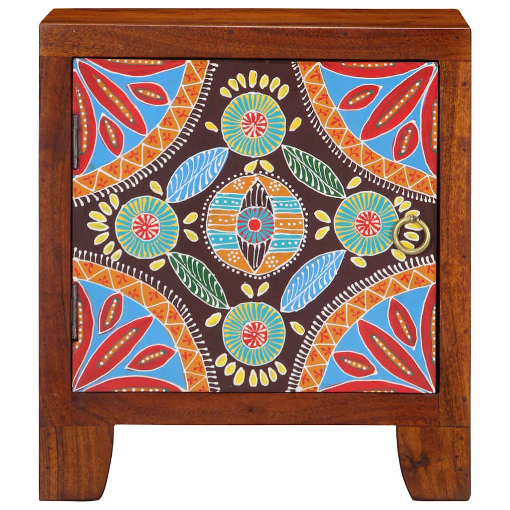 Comodino 40x30x45 cm in Legno Massello di Acacia - homemem39