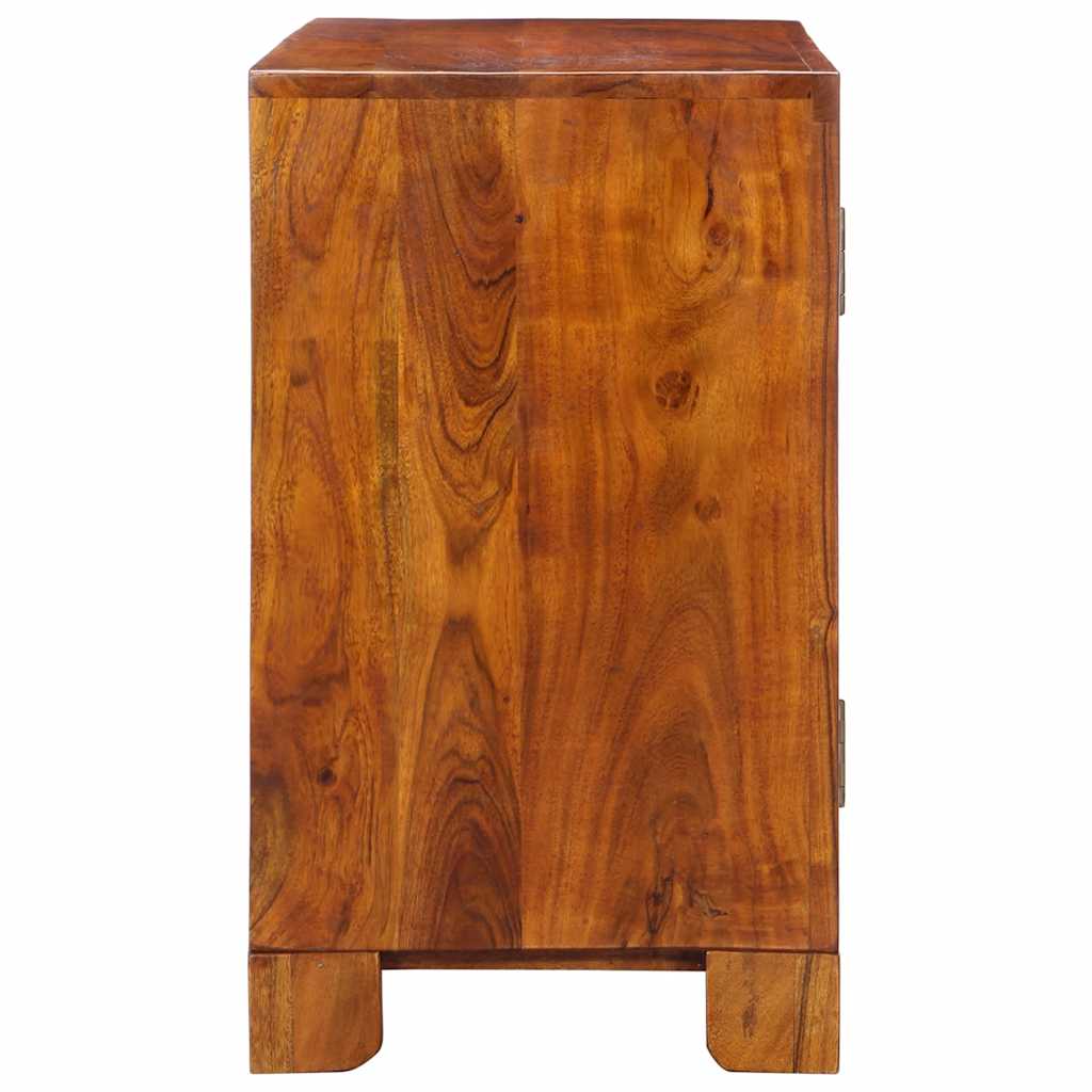Credenza Multicolore 90x35x60 in Legno Massello di Acacia - homemem39