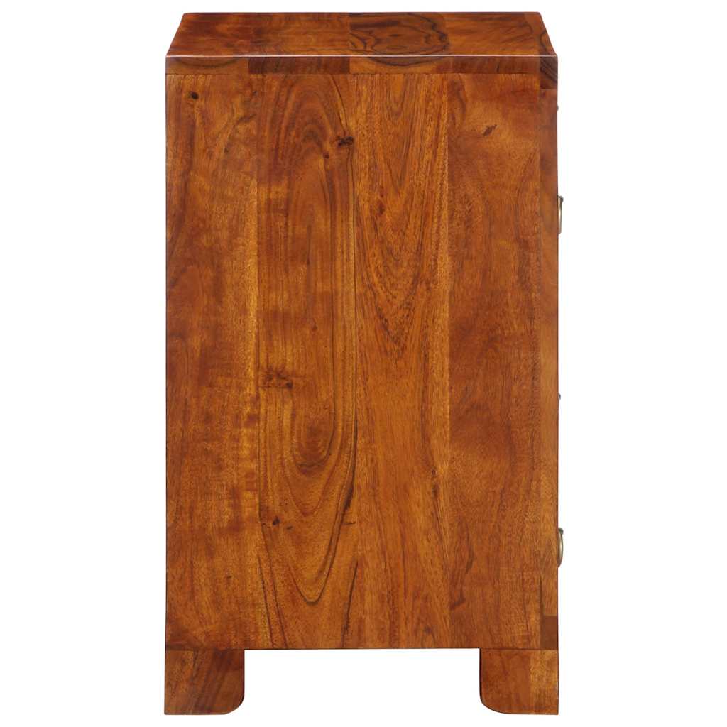 Credenza Multicolore 50x35x60 in Legno Massello di Acacia - homemem39