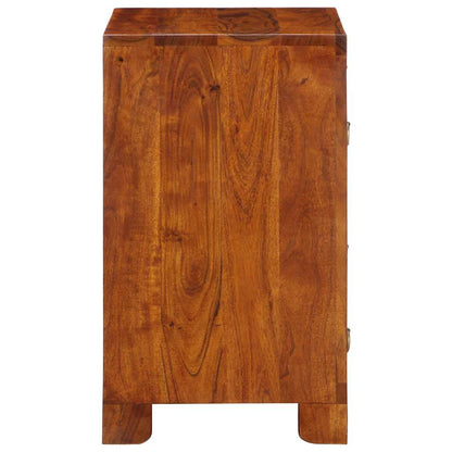 Credenza Multicolore 50x35x60 in Legno Massello di Acacia - homemem39