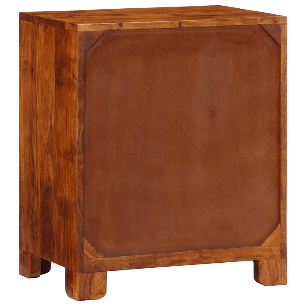 Credenza Multicolore 50x35x60 in Legno Massello di Acacia - homemem39