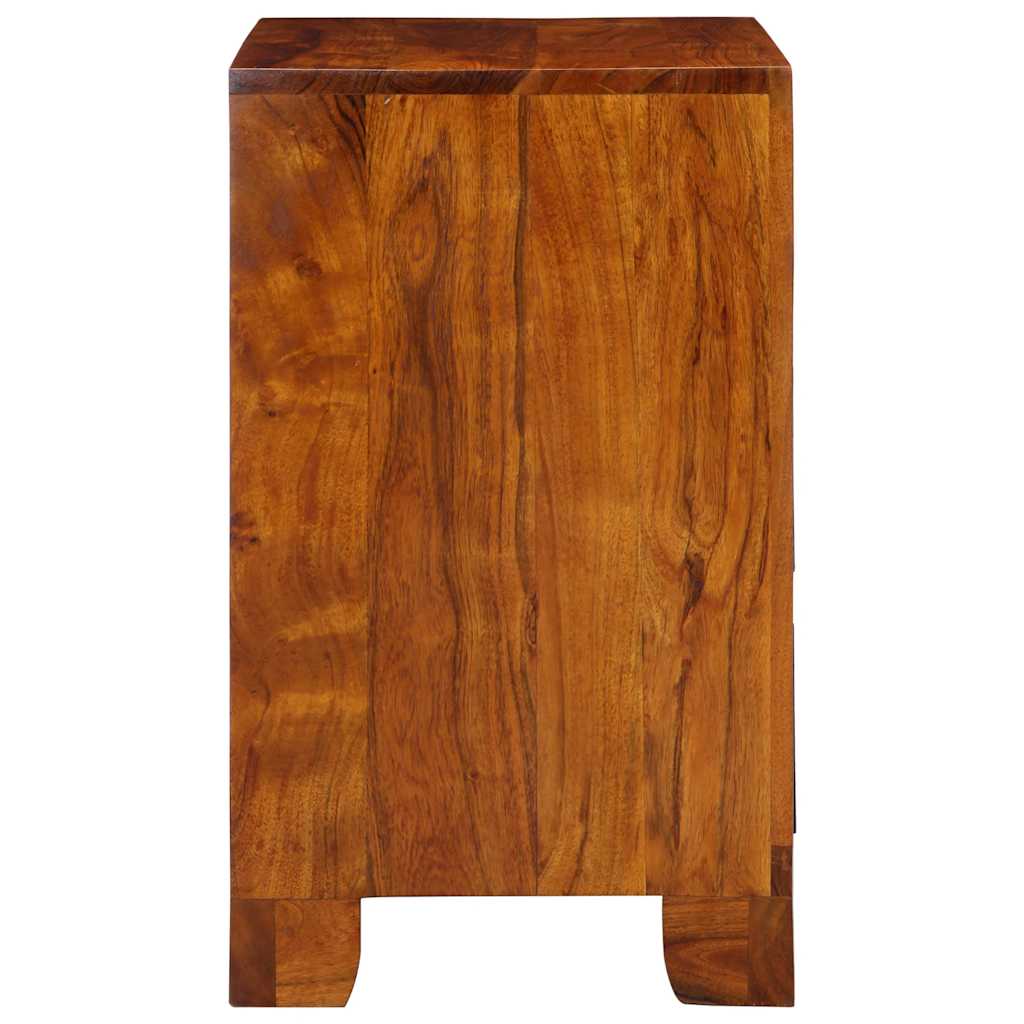 Credenza Multicolore 50x35x60 in Legno Massello di Acacia - homemem39
