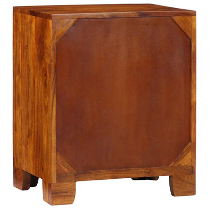Credenza Multicolore 50x35x60 in Legno Massello di Acacia - homemem39