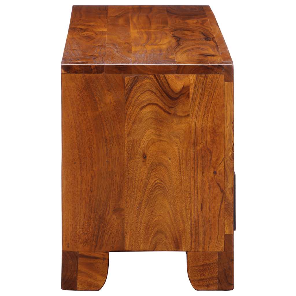 Mobile Porta TV Multicolore 110x30x40 Legno Massello di Acacia - homemem39