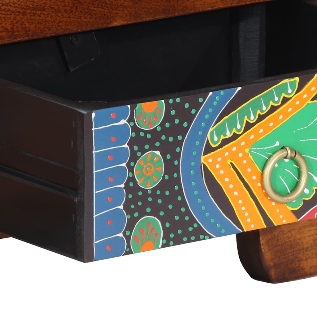 Mobile Porta TV Multicolore 110x30x40 Legno Massello di Acacia - homemem39