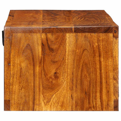 Mobile TV a Parete Multicolore 100x30x22 Legno Massello Acacia - homemem39