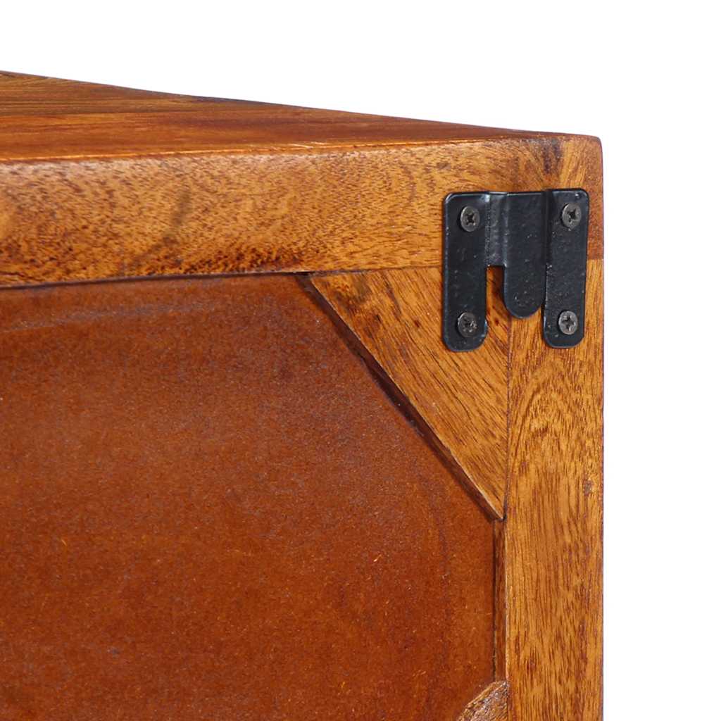 Mobile TV a Parete Multicolore 100x30x22 Legno Massello Acacia - homemem39