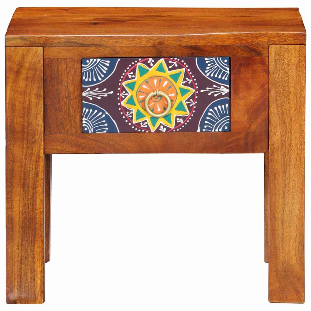 Tavolo laterale con cassetto Marrone 40 x 30 x 36 cm - homemem39