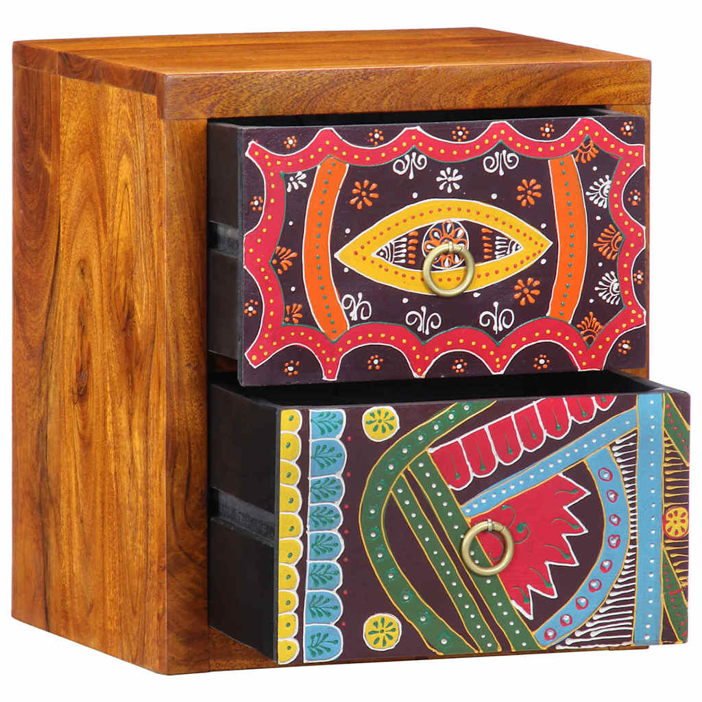 Armadio da Notte con cassetto 2 pcs Marrone 35 x 30 x 40 cm