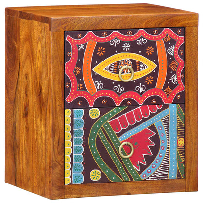 Armadio da Notte con cassetto 2 pcs Marrone 35 x 30 x 40 cm