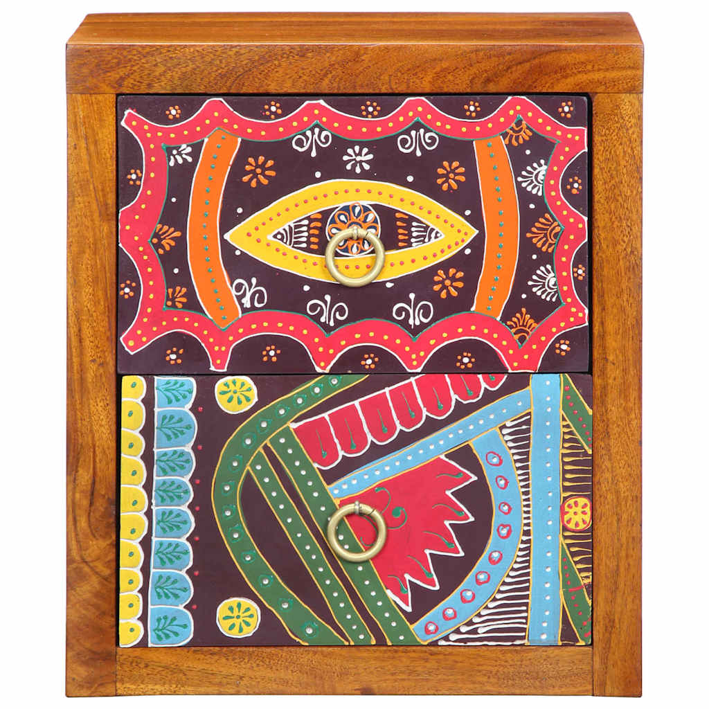 Armadio da Notte con cassetto 2 pcs Marrone 35 x 30 x 40 cm