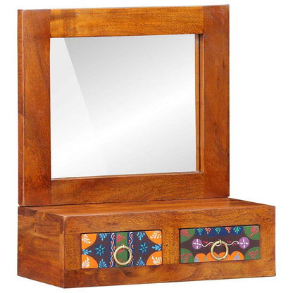 Armadietto a muro con cassetto Marrone 40 x 20 x 50 cm