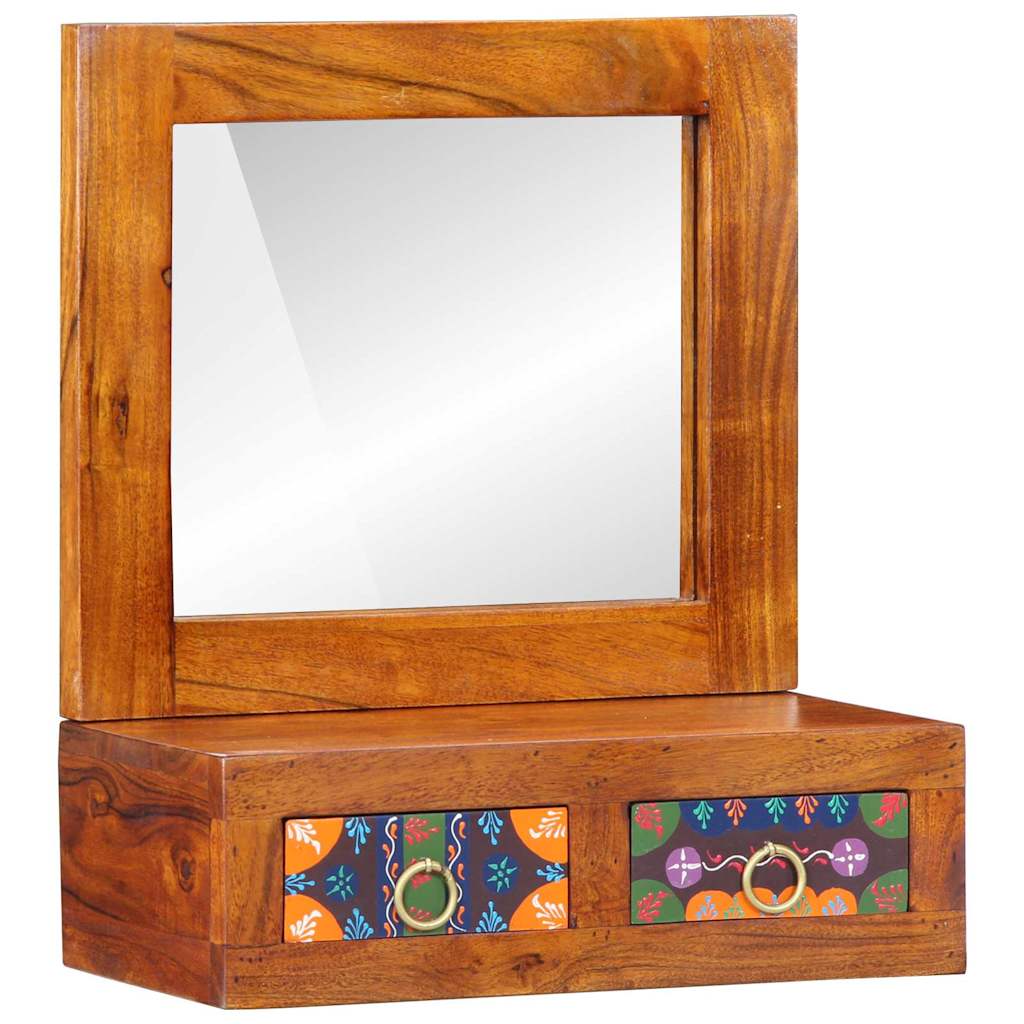 Armadietto a muro con cassetto Marrone 40 x 20 x 50 cm