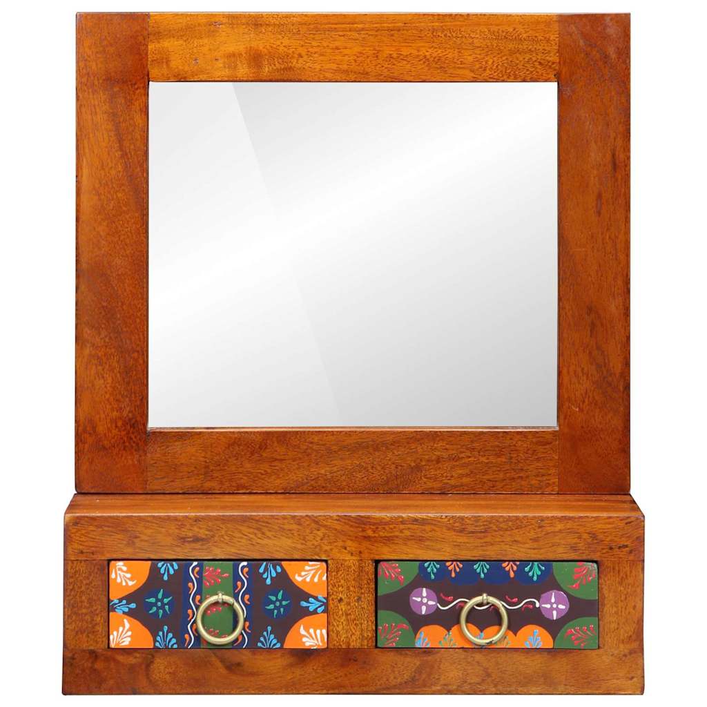 Armadietto a muro con cassetto Marrone 40 x 20 x 50 cm