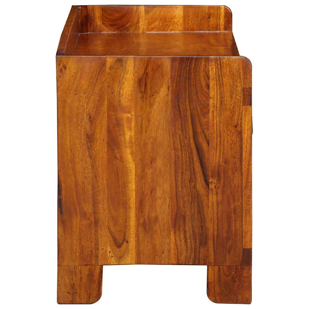 Panca per scarpe con cassetto Marrone miele 100 x 35 x 45 cm | homemem39