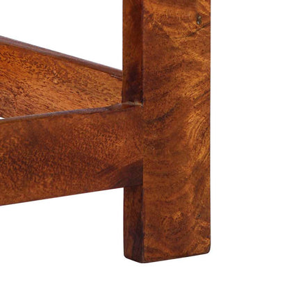 Porta telefono Marrone 35 x 35 x 75 cm Legno massello di acacia - homemem39