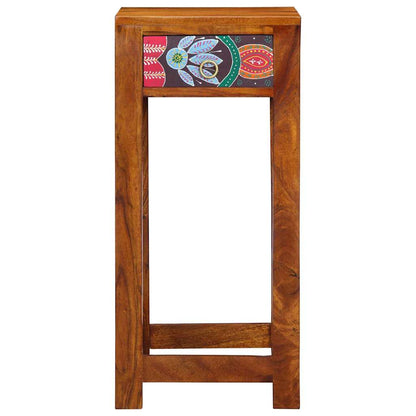 Porta telefono Marrone 35 x 35 x 75 cm Legno massello di acacia - homemem39