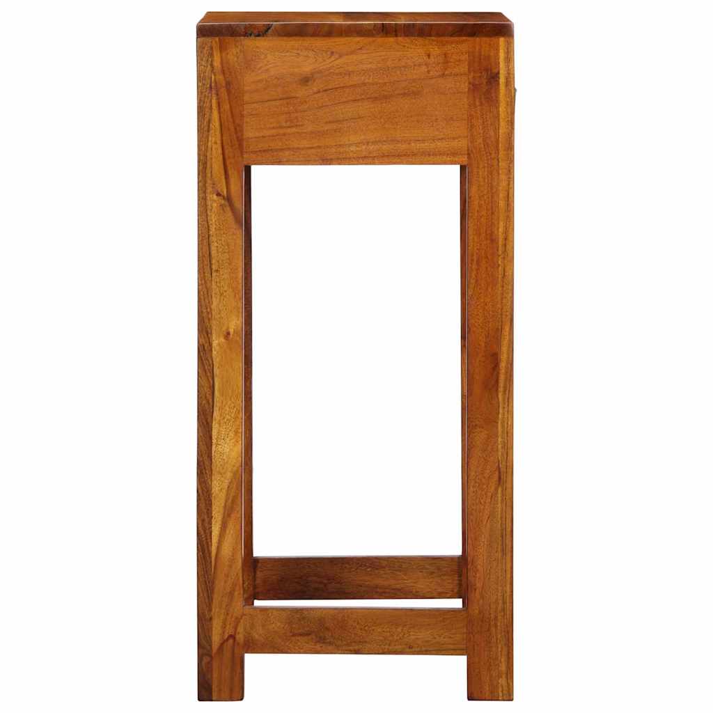 Porta telefono Marrone 35 x 35 x 75 cm Legno massello di acacia - homemem39