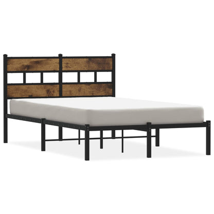 Giroletto senza Materaso in Metallo Rovere Fumo 120x190 cm | homemem39