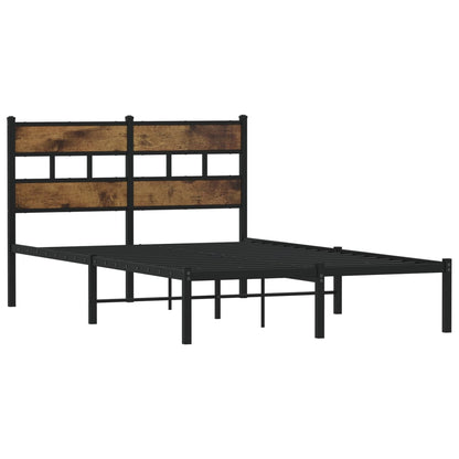 Giroletto senza Materaso in Metallo Rovere Fumo 120x190 cm | homemem39