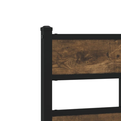 Giroletto senza Materaso in Metallo Rovere Fumo 140x200 cm | homemem39