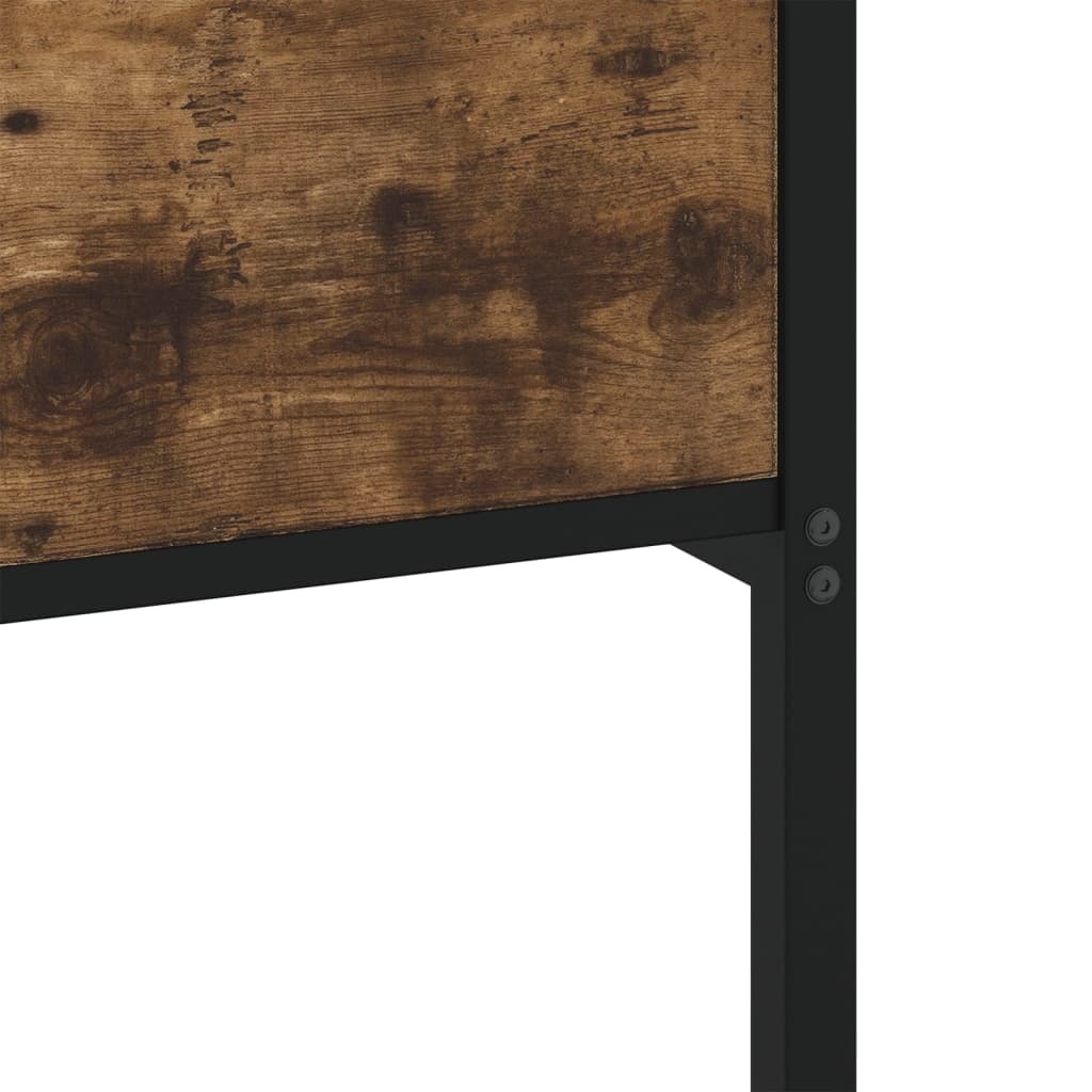 Giroletto senza Materaso in Metallo Rovere Fumo 140x200 cm - homemem39