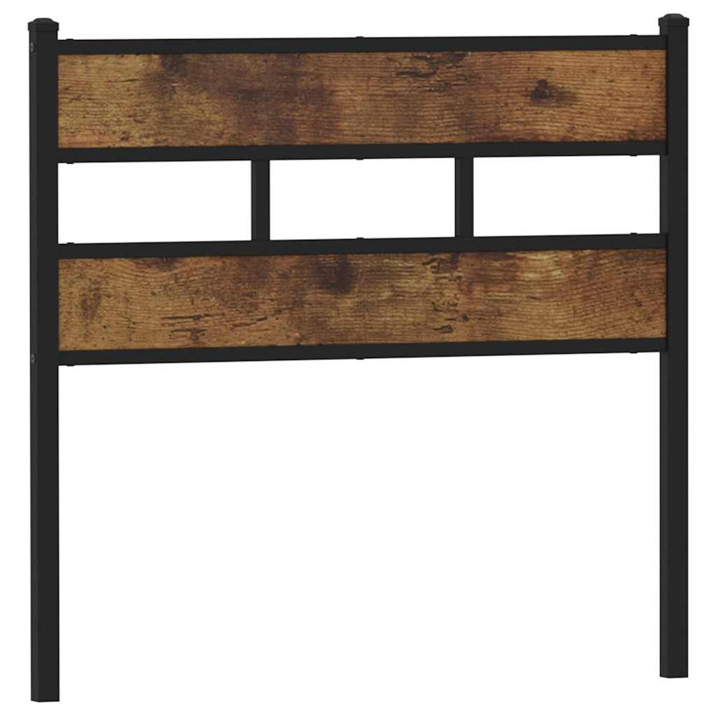 Testiera di Ricambio Rovere Fumo 80 cm in Ferro e Truciolato | homemem39