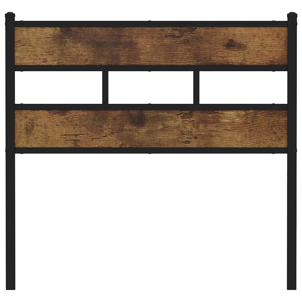 Testiera di Ricambio Rovere Fumo 80 cm in Ferro e Truciolato | homemem39