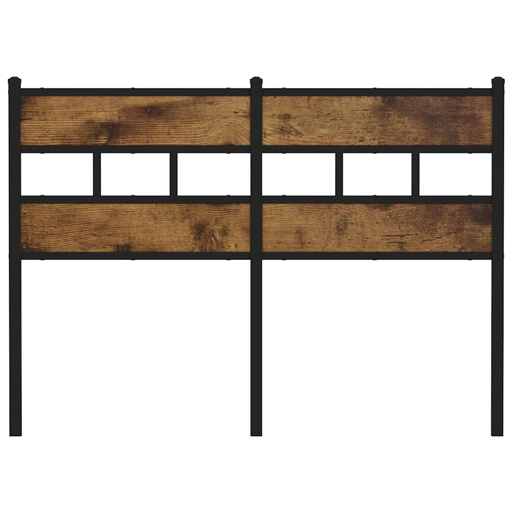 Testiera di Ricambio Rovere Fumo 120 cm in Ferro e Truciolato | homemem39