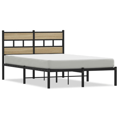 Giroletto senza Materaso in Metallo Rovere Sonoma 120x190 cm | homemem39