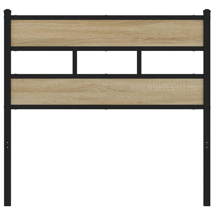 Testiera di Ricambio Rovere Sonoma 80 cm in Ferro e Legno Multistrato | homemem39