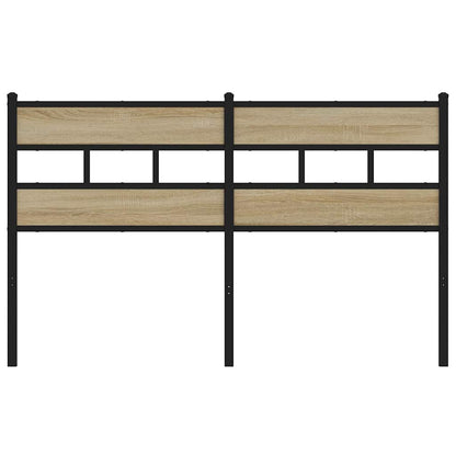 Testiera di Ricambio Rovere Sonoma 140 cm in Ferro e Legno Multistrato | homemem39