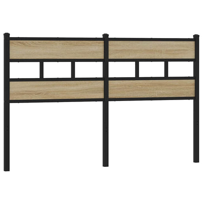 Testiera di Ricambio Rovere Sonoma 160 cm in Ferro e Legno Multistrato | homemem39