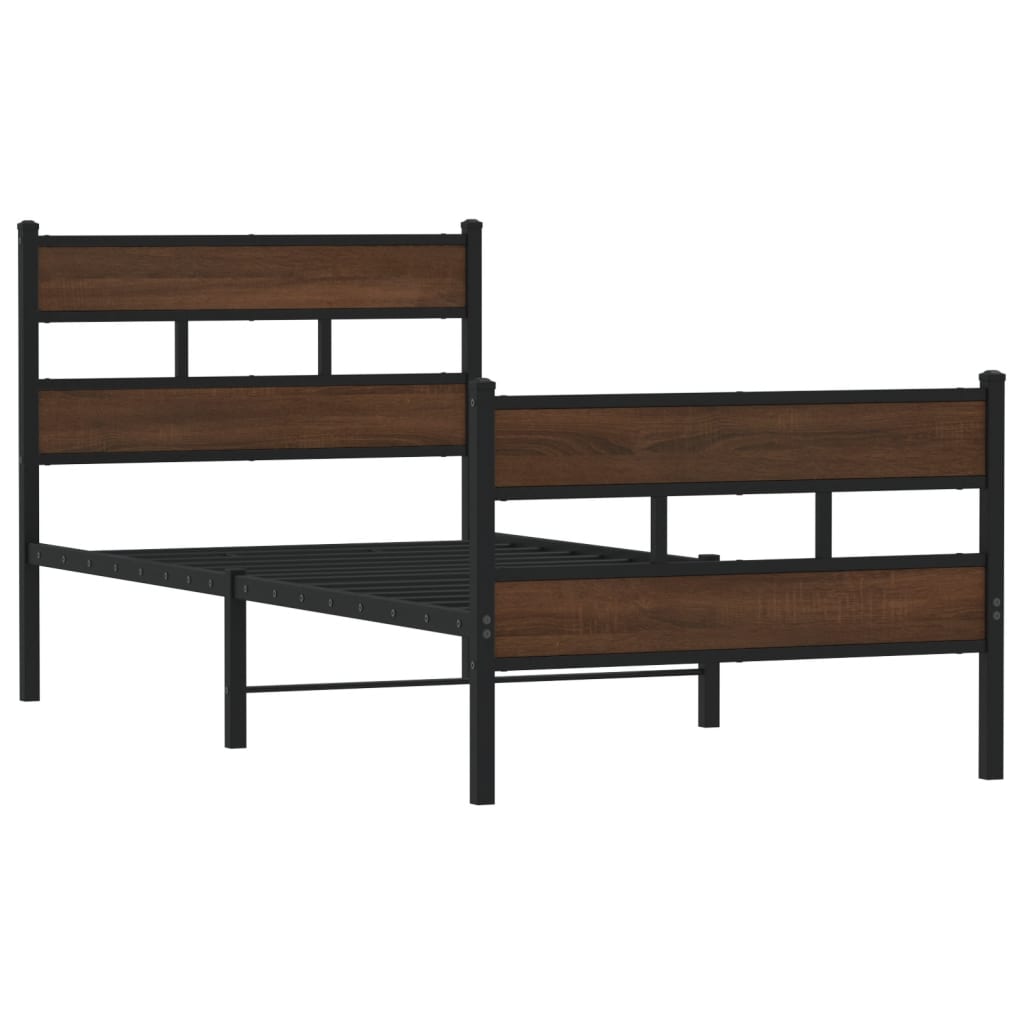 Giroletto senza Materasso con Testiera e Pediera 75x190 cm - homemem39