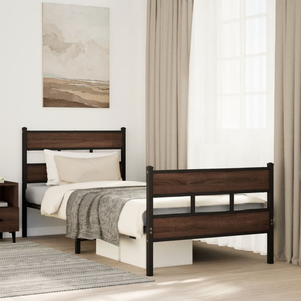 Giroletto senza Materasso con Testiera e Pediera 90x200 cm | homemem39