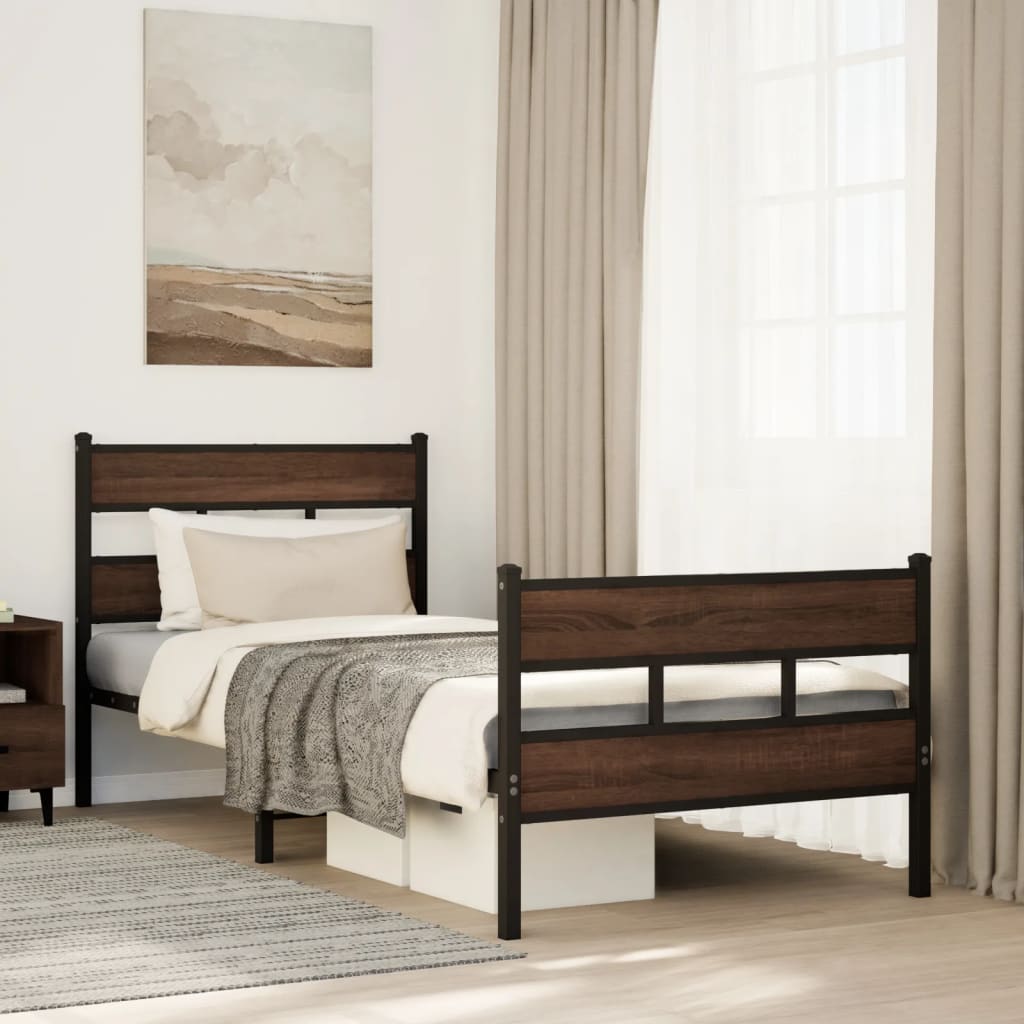 Giroletto senza Materasso con Testiera e Pediera 100x200 cm | homemem39