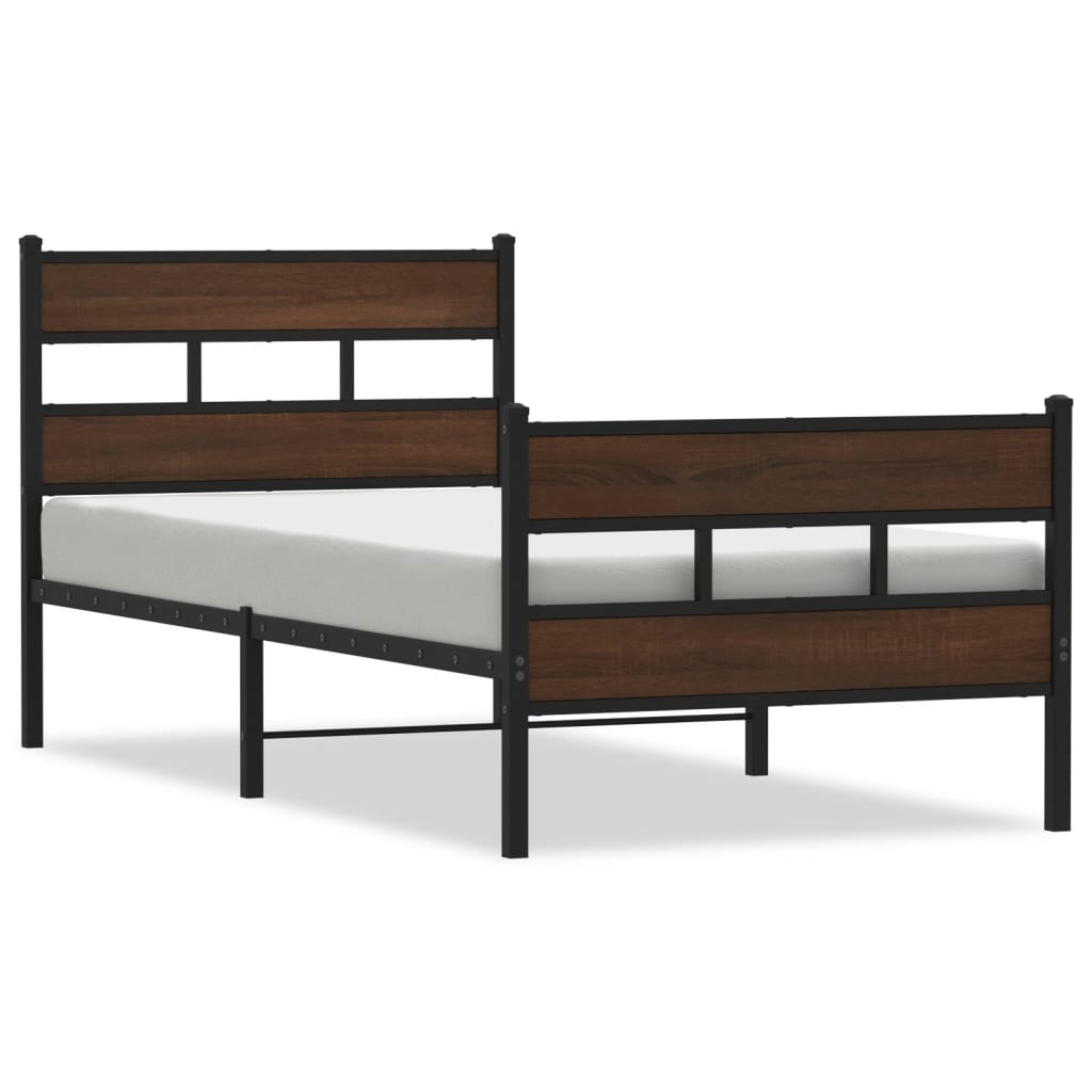Giroletto senza Materasso con Testiera e Pediera 107x203 cm | homemem39