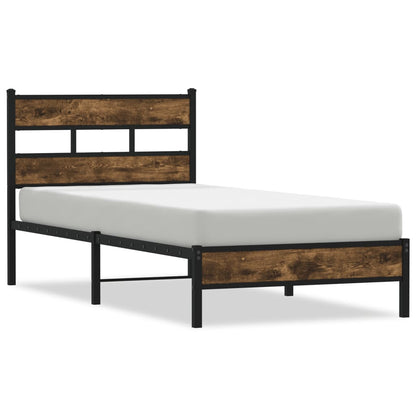 Giroletto senza Materasso con Testiera Rovere Sonoma 90x200 cm | homemem39