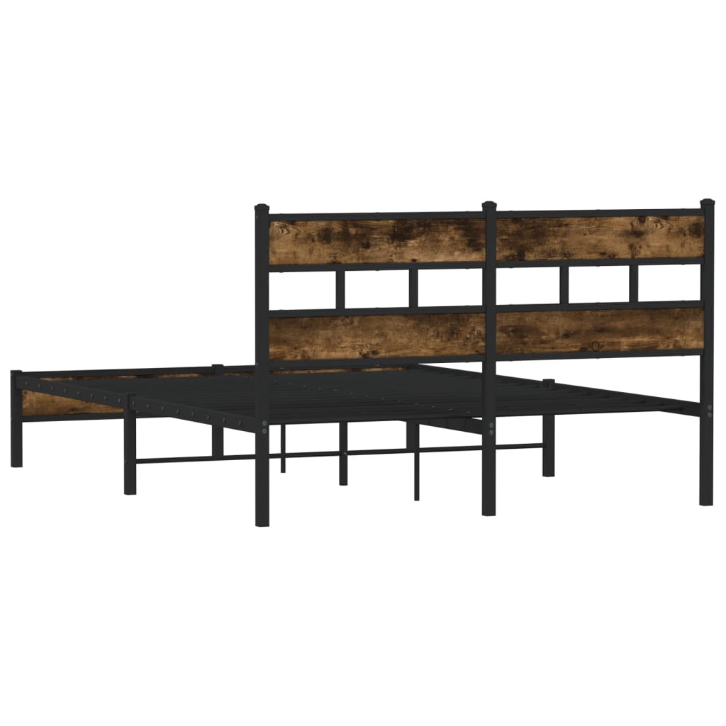 Giroletto senza Materasso con Testiera Rovere Sonoma 140x190 cm | homemem39