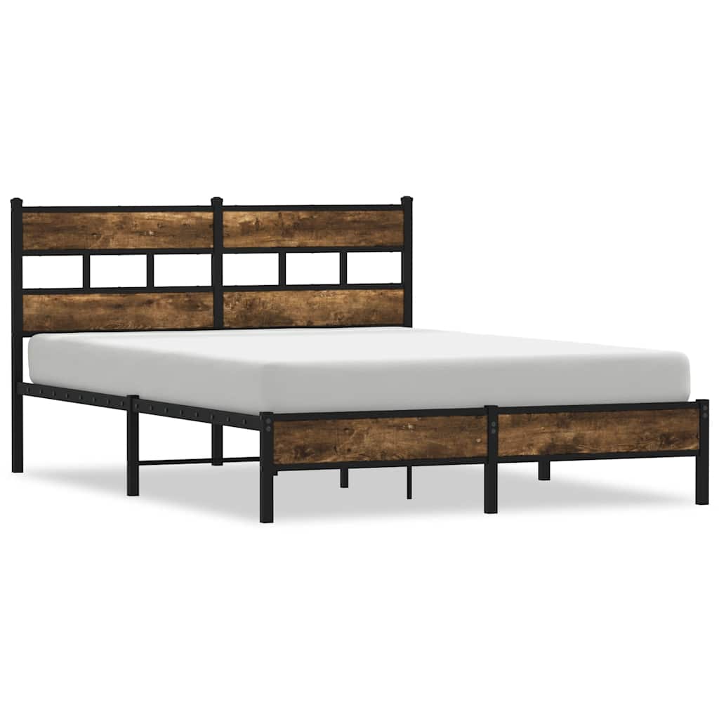 Giroletto senza Materasso con Testiera Rovere Sonoma 160x200 cm | homemem39
