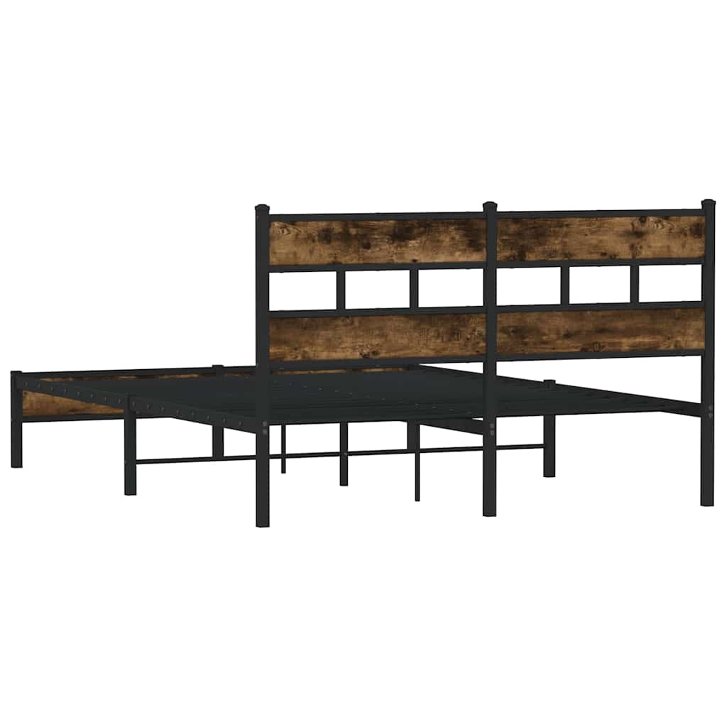 Giroletto senza Materasso con Testiera Rovere Sonoma 160x200 cm | homemem39