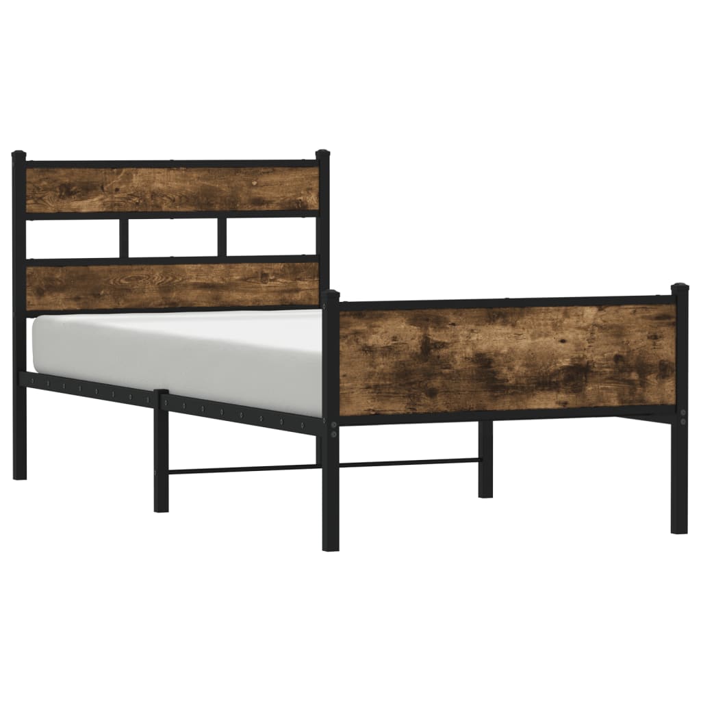Giroletto senza Materasso Rovere Fumo 75x190 cm in Truciolato | homemem39