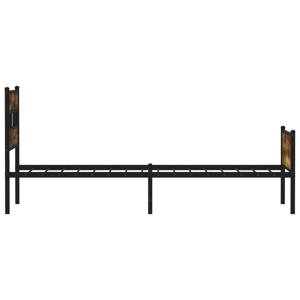 Giroletto senza Materasso Rovere Fumo 80x200 cm in Truciolato | homemem39