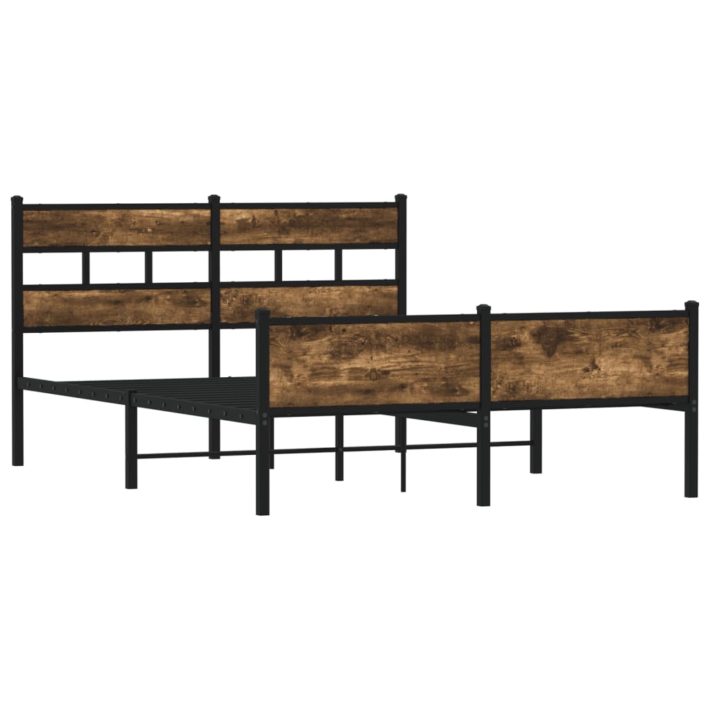 Giroletto senza Materasso Rovere Fumo 137x190 cm in Truciolato | homemem39