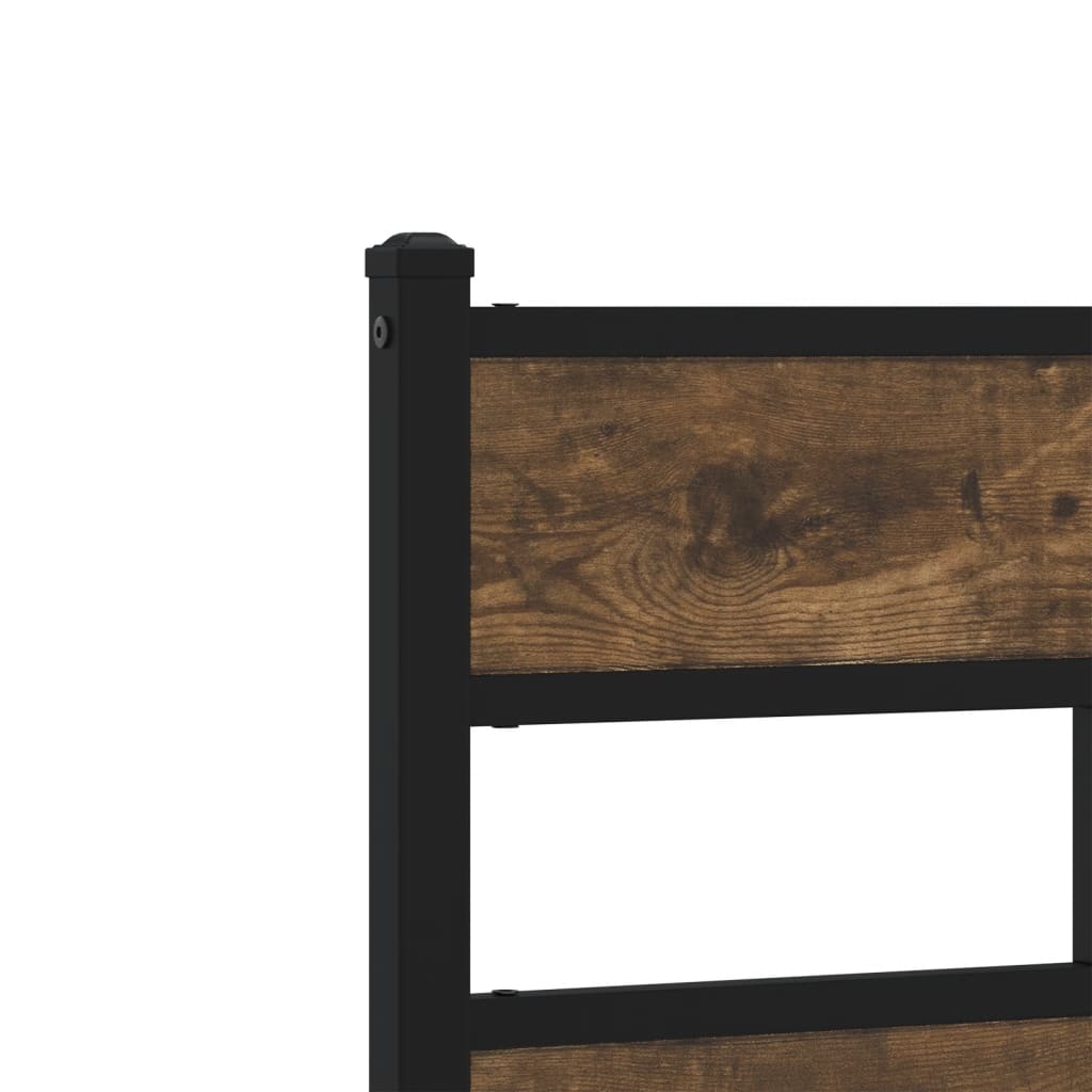 Giroletto senza Materasso Rovere Fumo 137x190 cm in Truciolato | homemem39