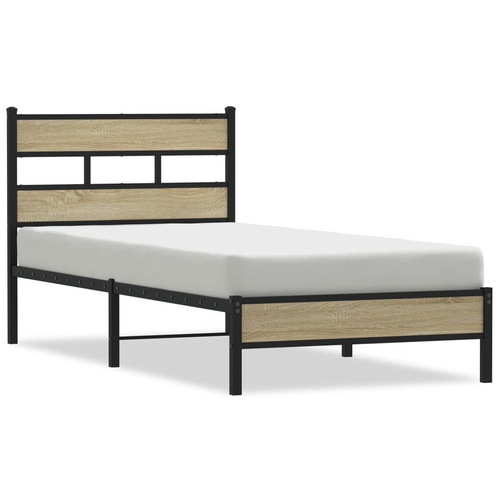 Giroletto senza Materasso Rovere Sonoma 90x190 cm in Truciolato | homemem39