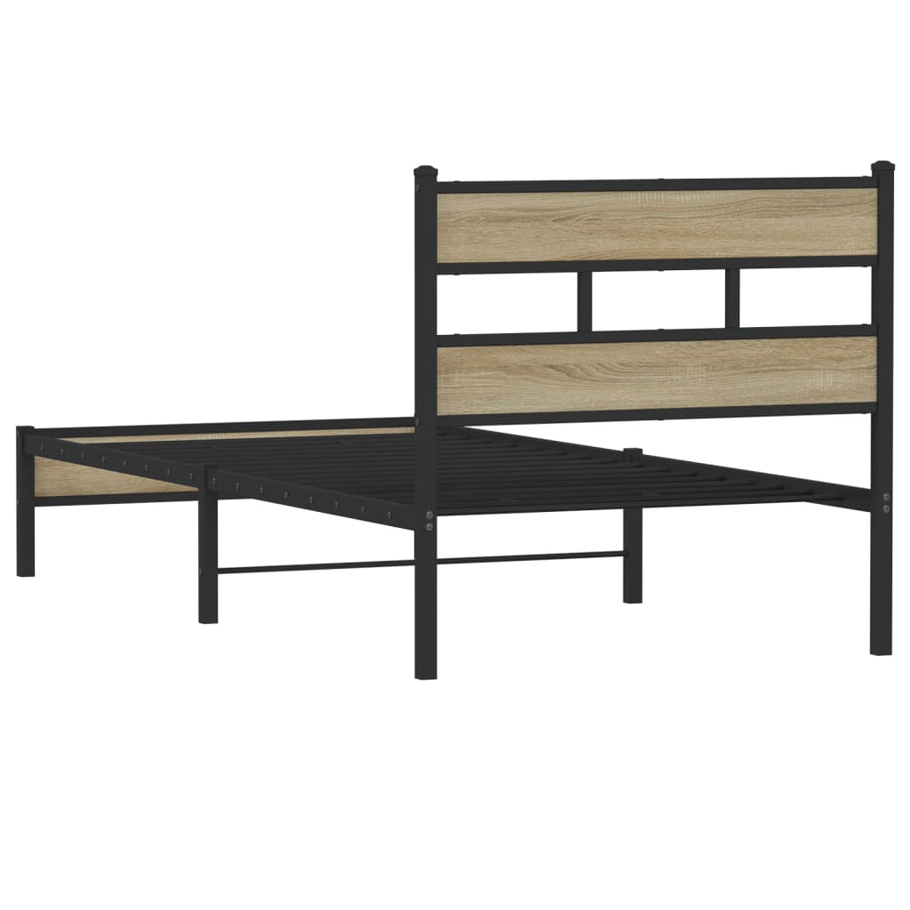 Giroletto senza Materasso Rovere Sonoma 90x190 cm in Truciolato | homemem39